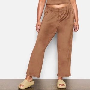 SKIMS Velour Sienna Track Wide Leg Track Pants size XXL NWT